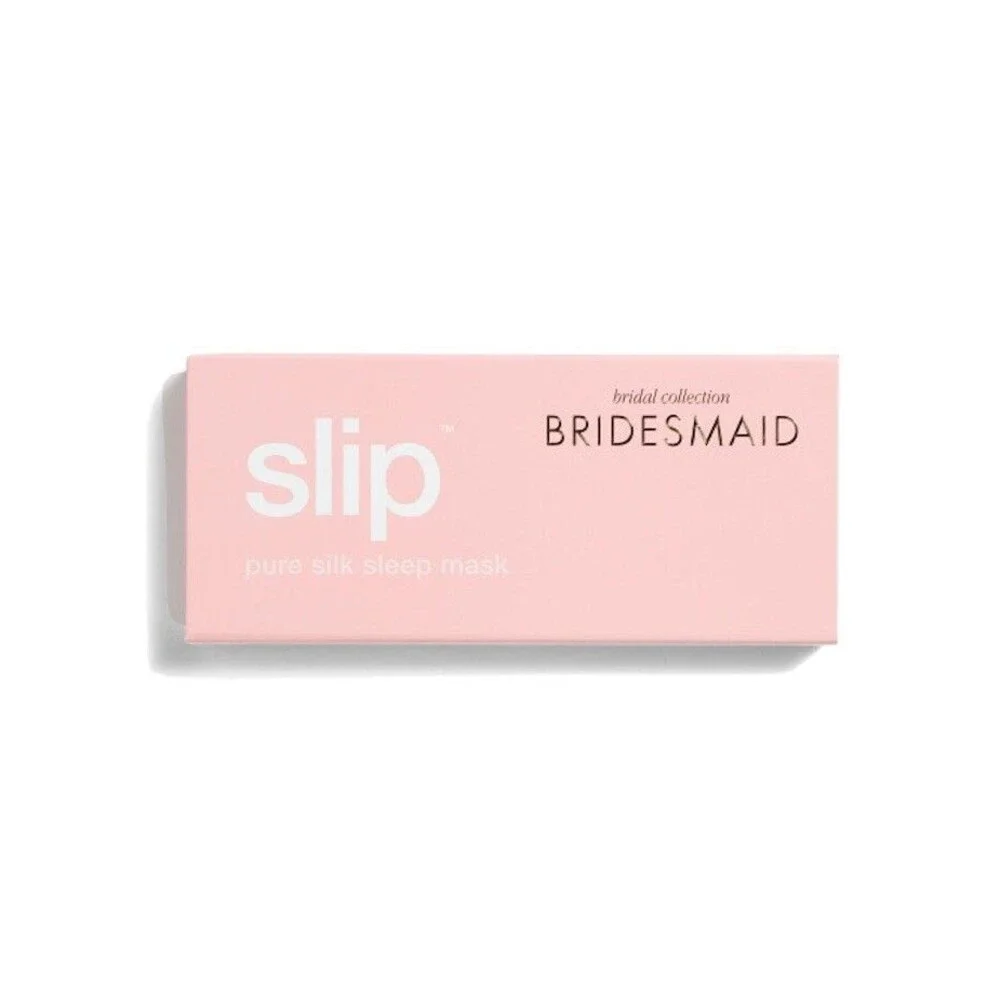 Set of 2 SLIP Bridesmaid Silk Sleep Mask Blush